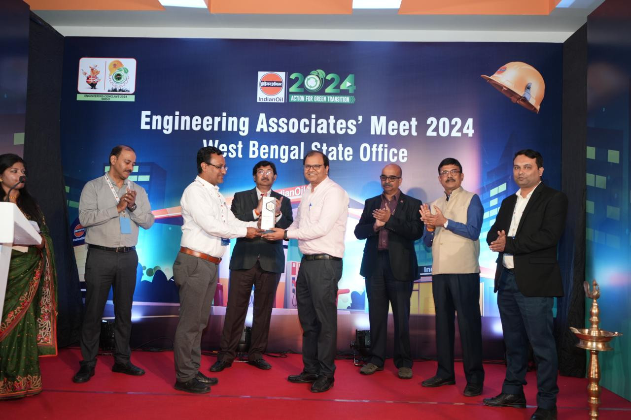 Award of Excellence in the field of CCTV based PID system by IOCL at recently held Engineering Associates Meet 2024 in Kolkata